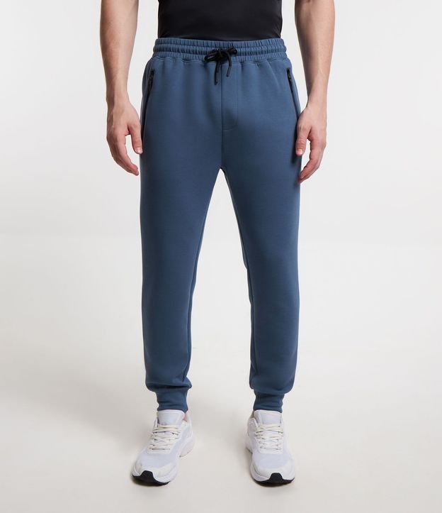 Pantalón Jogger Deportivo con Cremallera en el Bolsillo y Bajo Ajustado 2