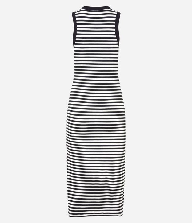 Vestido Midi en Rib Rayada 10