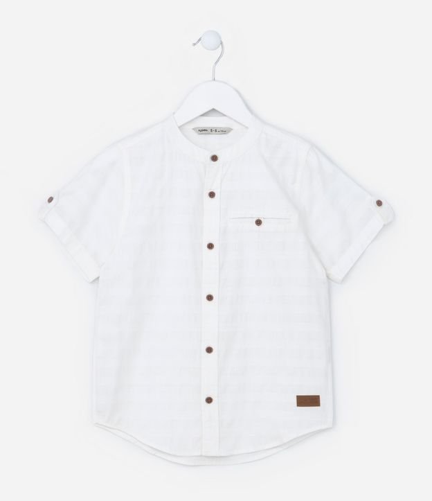 Camisa Infantil Texturizada con Pequeño Bolsillo - Talle 5 a 14 años 3