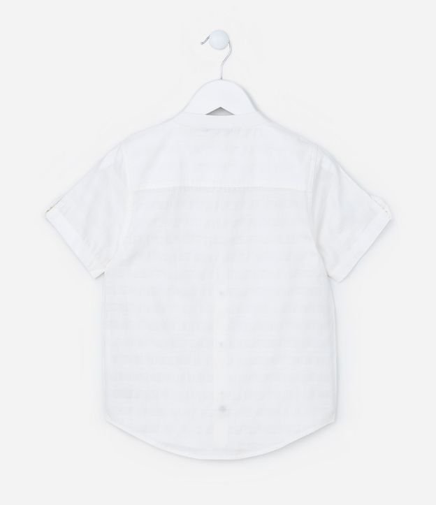 Camisa Infantil Texturizada con Pequeño Bolsillo - Talle 5 a 14 años 4