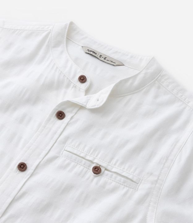 Camisa Infantil Texturizada con Pequeño Bolsillo - Talle 5 a 14 años 15