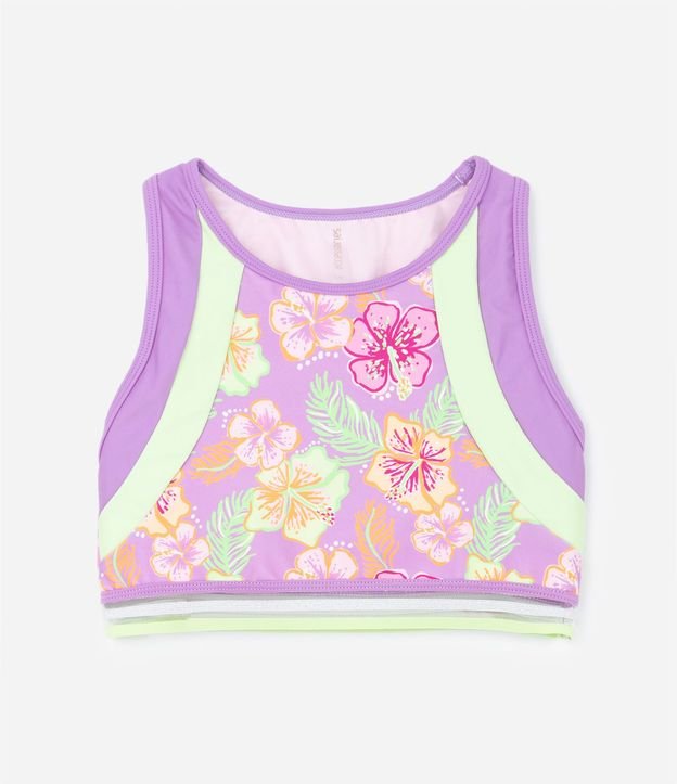 Bikini Infantil con Estampa Floral - Talle 5 a 14 años 2