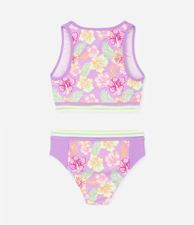 Bikini Infantil con Estampa Floral - Talle 5 a 14 años 3