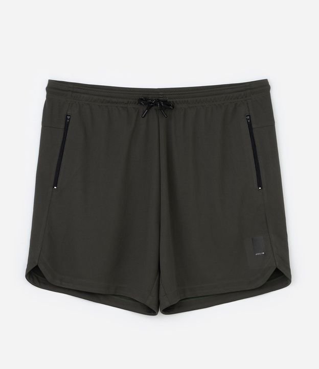 Bermuda Deportiva Texturizada con Cintura Elástica y Bolsillos con Cremallera 12