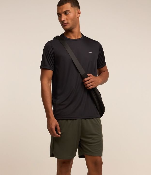 Bermuda Deportiva Texturizada con Cintura Elástica y Bolsillos con Cremallera 3