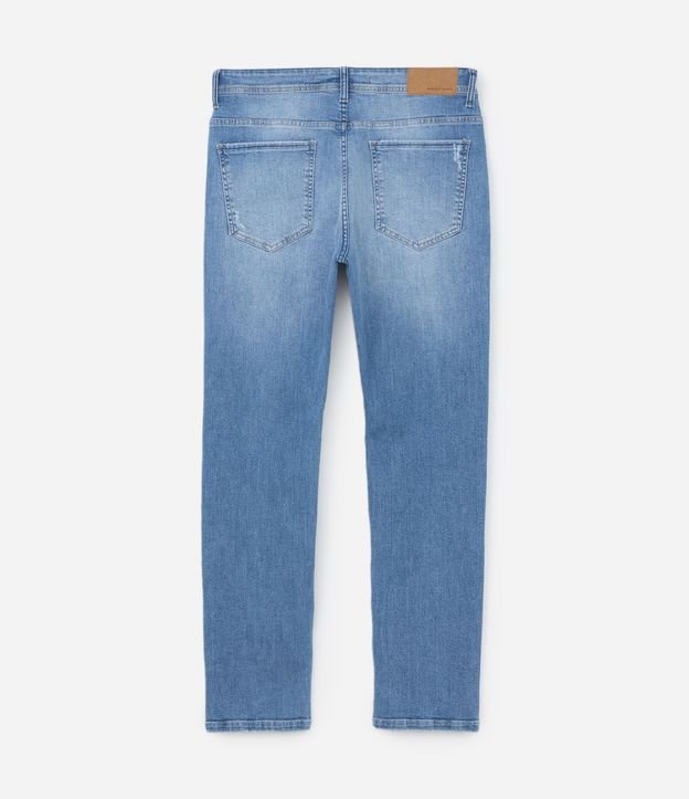Pantalón Slim Jeans Básica con Elastano y Pequeños Ruidos 7