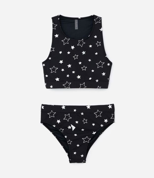 Bikini Infantil con Estampado de Estrellas - Talle 5 a 14 años 1