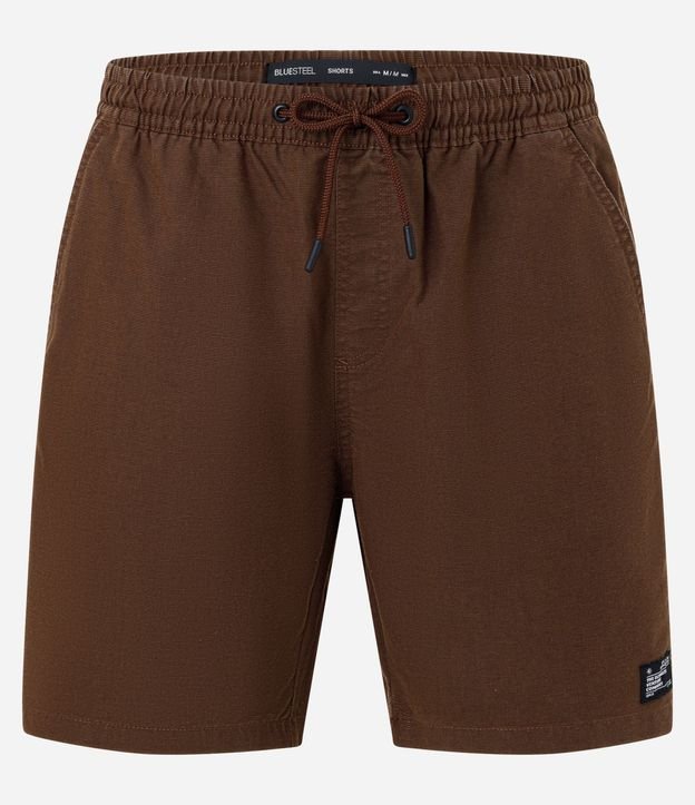 Bermuda Texturizada con Cintura Elástica y Cordón para Ajuste 6