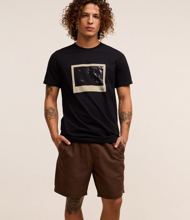 Bermuda Texturizada con Cintura Elástica y Cordón para Ajuste 5
