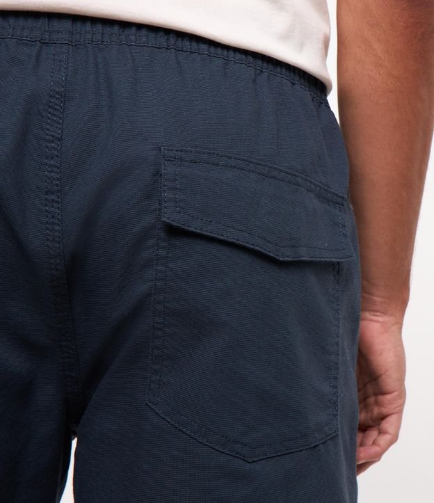Bermuda Texturizada con Cintura Elástica y Cordón para Ajuste 6