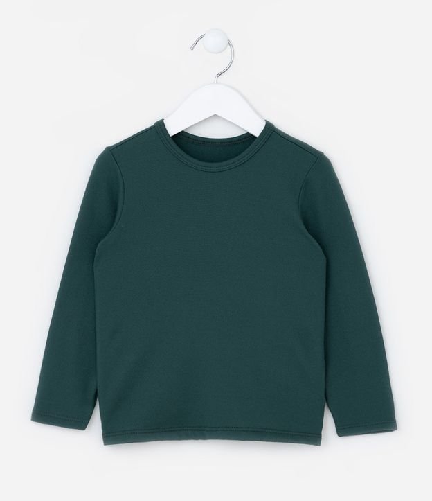 Remera Básica Infantil en Suedine con Etiqueta en el Bajo - Talle 1 al 5 años 1