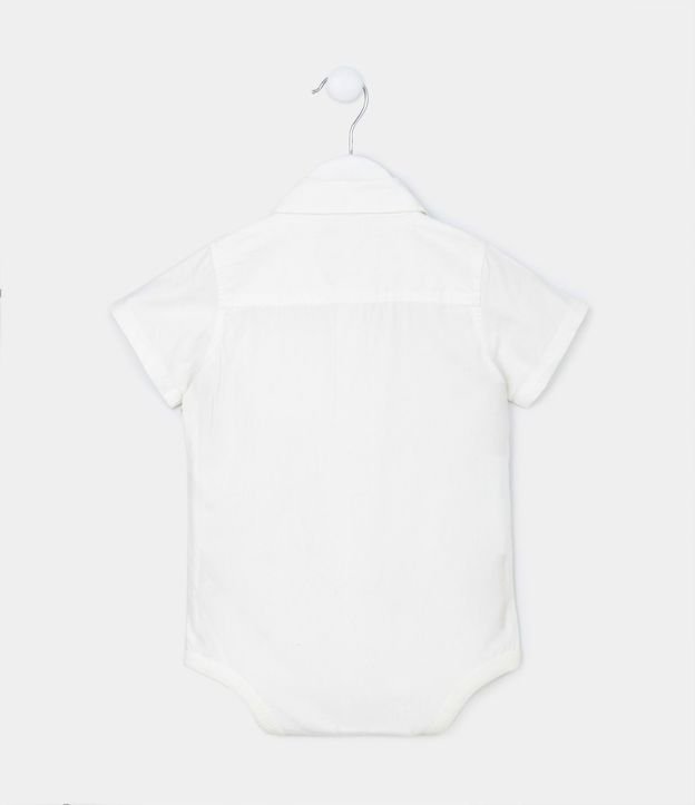 Body Camisa Infantil en Tricolina con Pequeño Bolsillo - Talle 03 a 18 meses 3