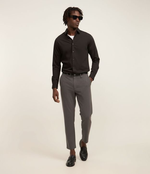 Pantalón Básica Slim Cropped Sastrería con Elastano