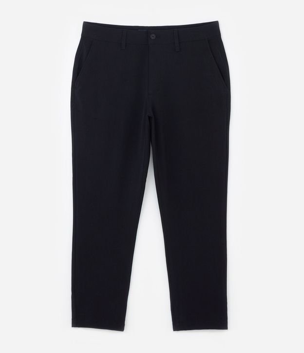Pantalón Básica Slim Cropped Sastrería con Elastano 5