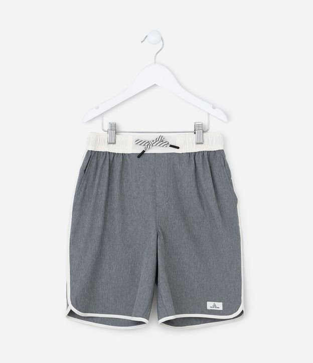 Bermuda de Baño Infantil con Contraste - Talle 05 a 14 años