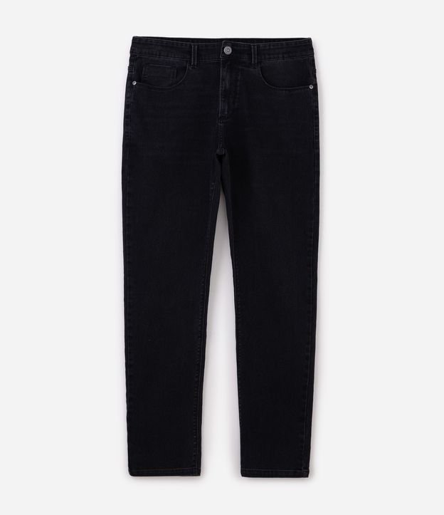 Pantalón Básico en Jean con Detalles Desteñidos 8