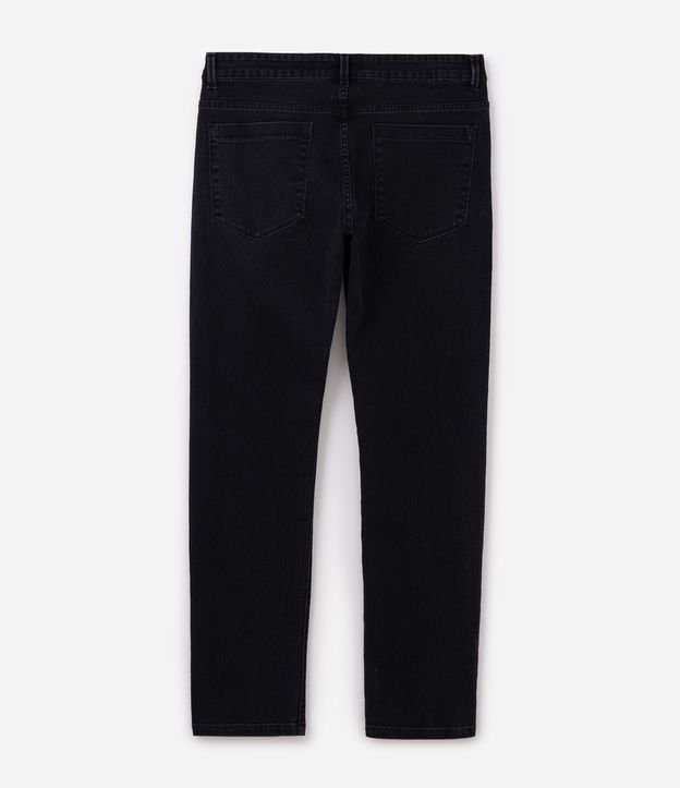 Pantalón Básico en Jean con Detalles Desteñidos 9