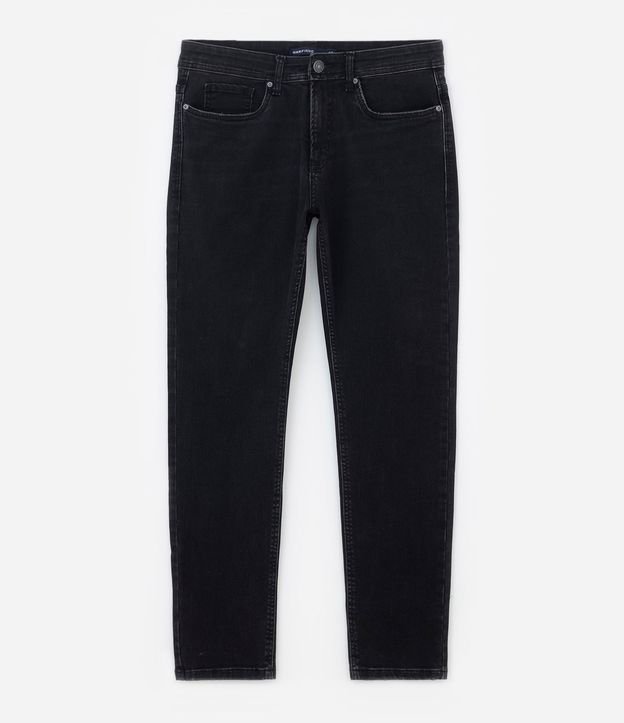 Pantalón Básico en Jean con Detalles Desteñidos 8