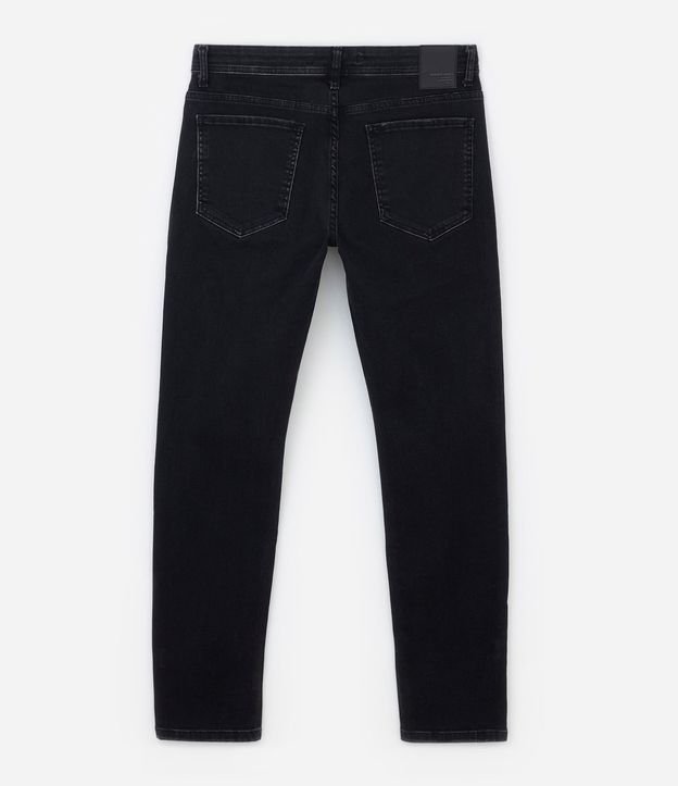 Pantalón Básico en Jean con Detalles Desteñidos 9