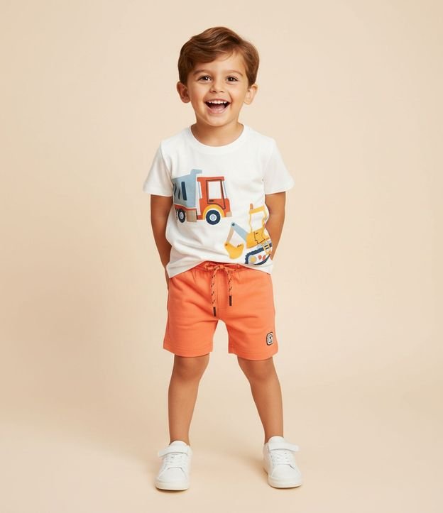 Bermuda de Baño Infantil con Etiqueta Goma - Talle 1 a 5 años