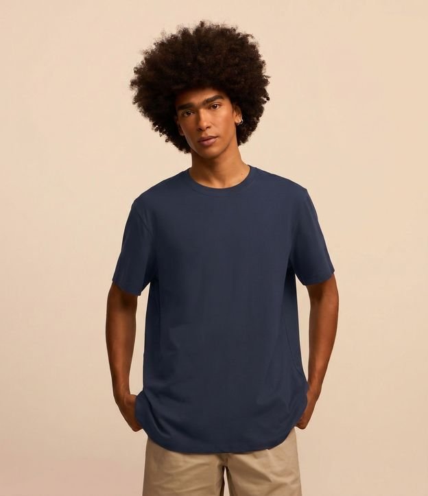 Remera Comfort Básica en Tejido Texturizado