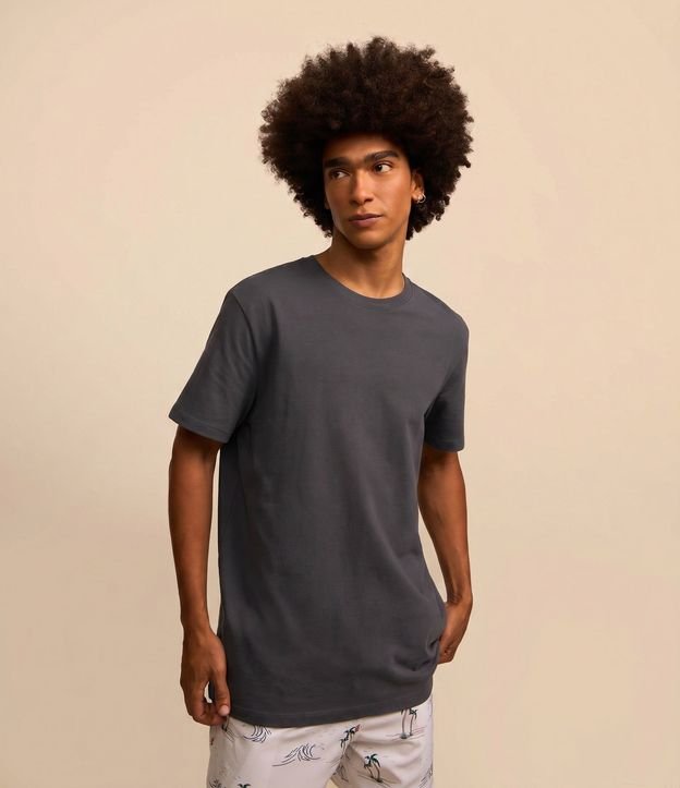 Remera Comfort Básica en Tejido Texturizado