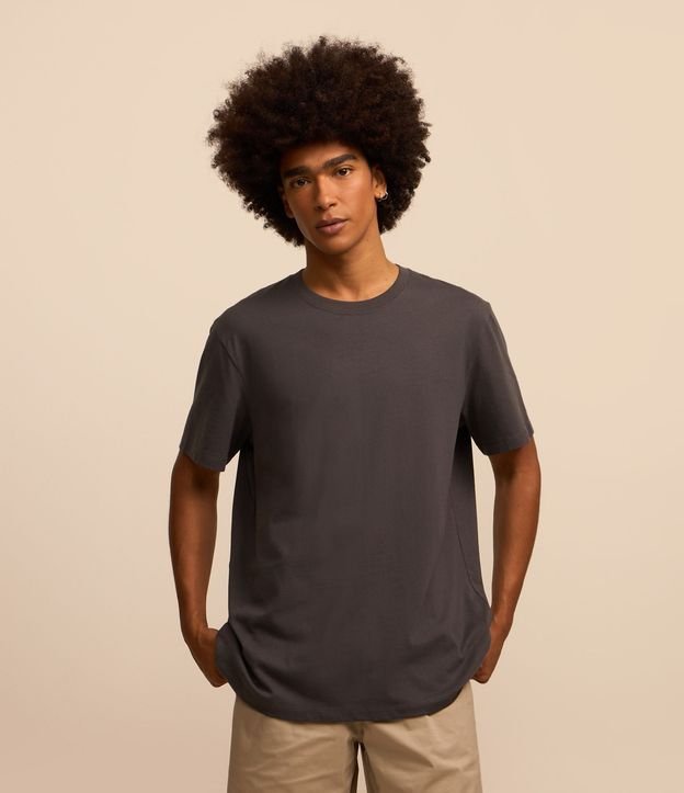 Remera Comfort Básica en Tejido Texturizado 3