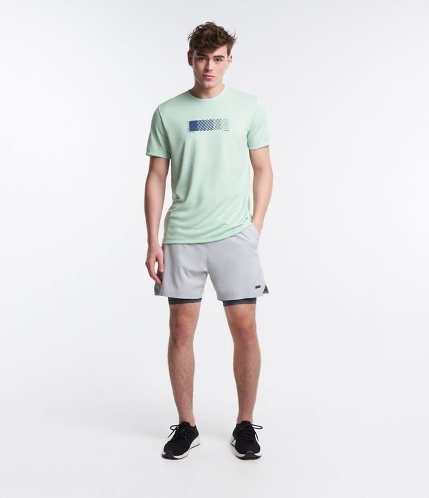 Bermuda Deportiva con Short de Compresión