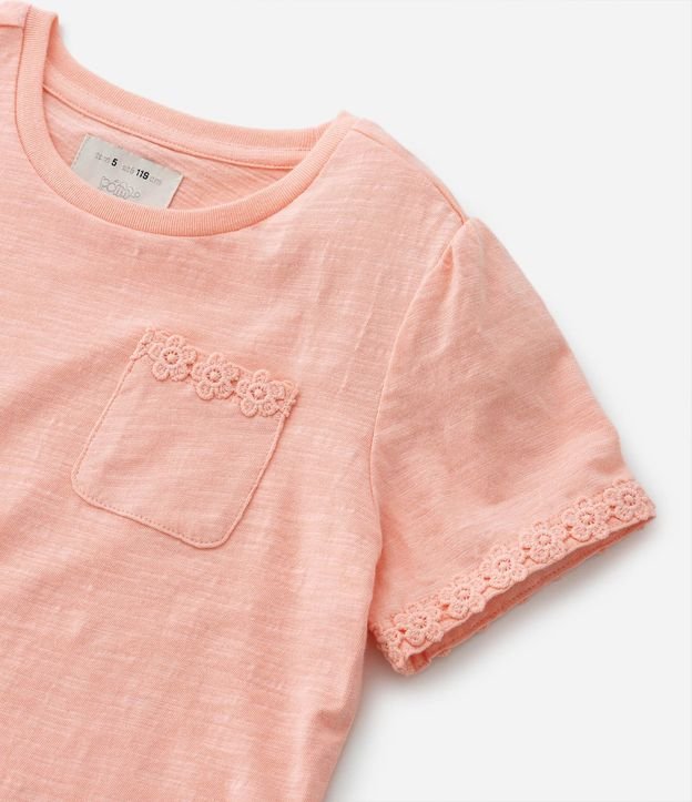 Blusa Infantil con Bolsillo y Bordado Broderie - Talle 1 a 5 años 4
