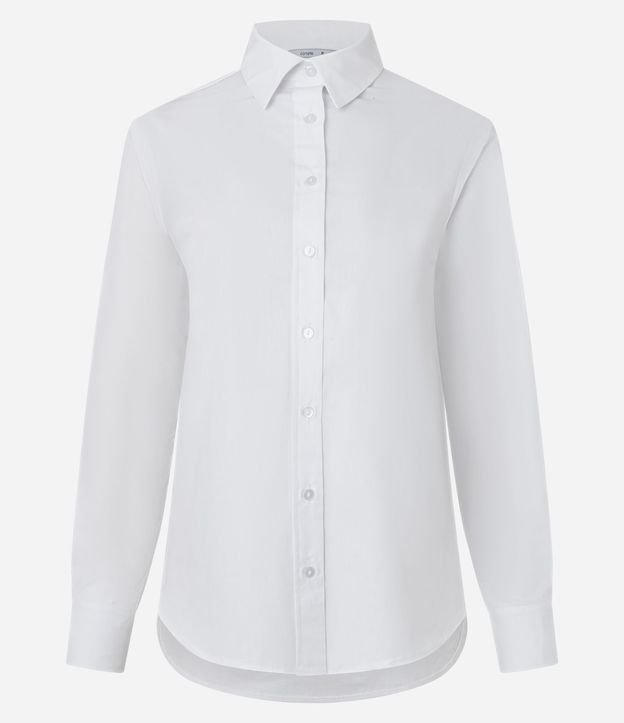Camisa en Tricolina con Abotonado y Puño Largo 3