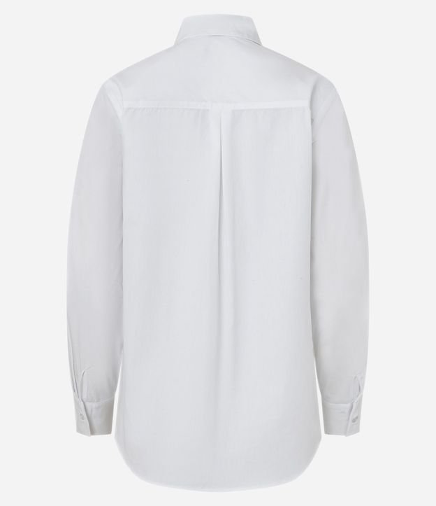 Camisa en Tricolina con Abotonado y Puño Largo 4