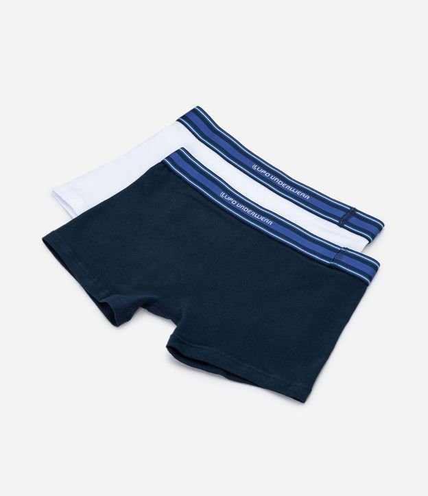Kit 02 Calzoncillo Boxer Infantil en Algodón con Cintura Elástica Lupo - Talle P al GG 2