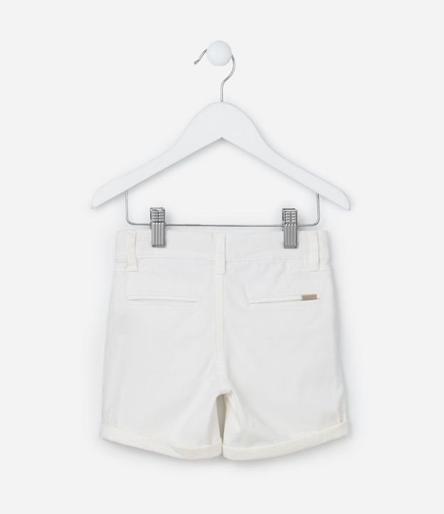 Bermuda Infantil con Bolsillo Cuchilla y Bajo Plegado - Talle 1 a 5 años 3