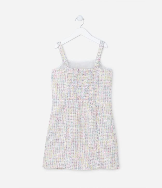 Vestido Infantil en Tweed con Breteles - Talle 5 a 14 años 3