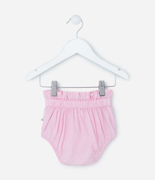 Short Infantil Cobre Fralda con Volado y Lazo -Talle 3 a 18 meses 2