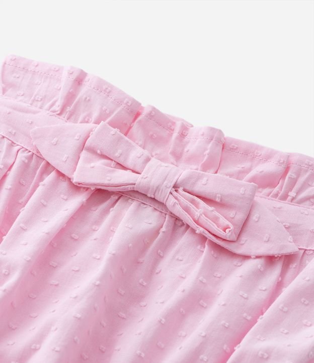 Short Infantil Cobre Fralda con Volado y Lazo -Talle 3 a 18 meses 4