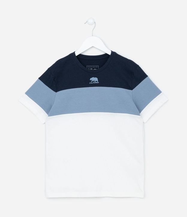 Remera Infantil con Estampa California y Recortes Texturizados - Talle 5 a 14 años 2