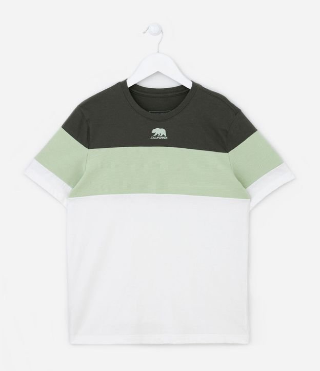 Remera Infantil con Estampa California y Recortes Texturizados - Talle 5 a 14 años 2
