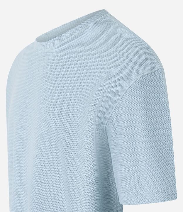 Remera en Algodón con Textura Chevron 5