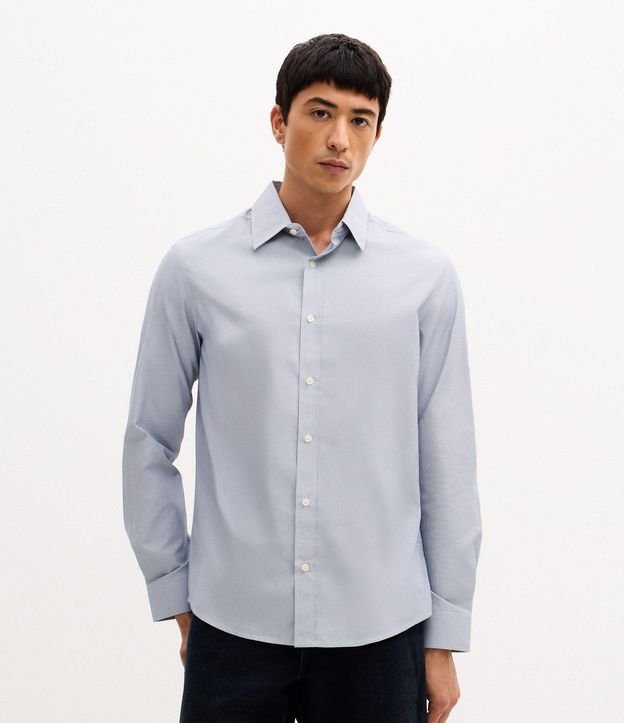Camisa Social en Tricolina de Cuadros Grid