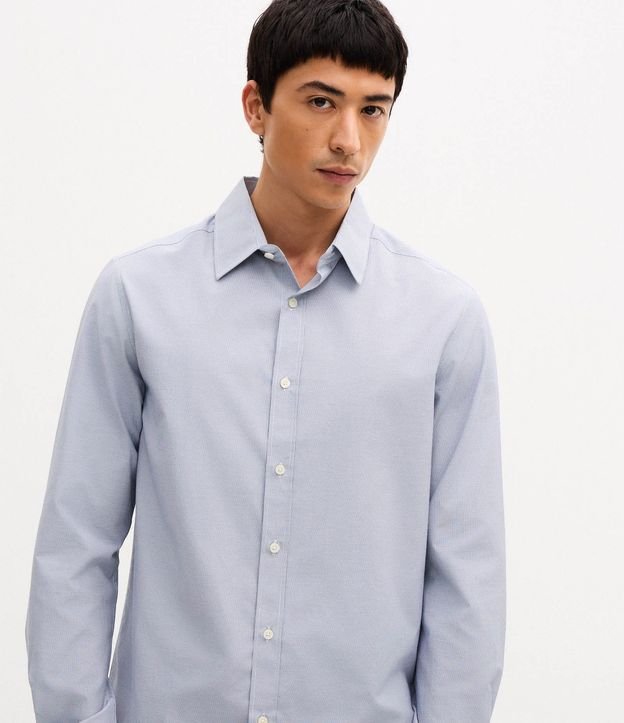 Camisa Social en Tricolina de Cuadros Grid 7