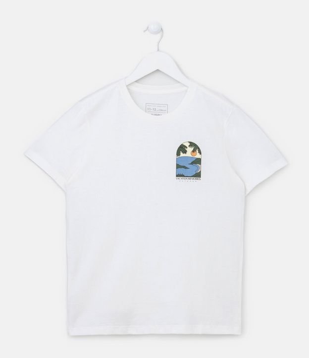 Remera Infantil con Estampa de Paisaje - Talle 5 a 14 años 2