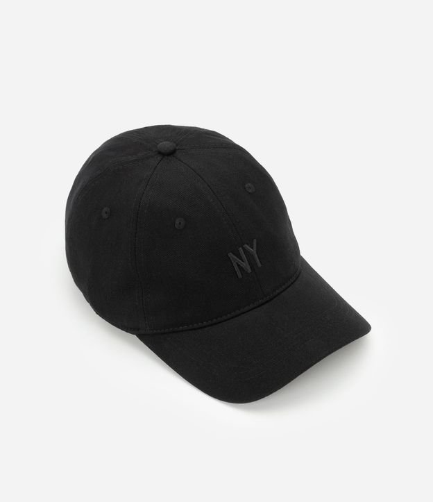 Gorra Ala Curva en Sarga con Bordado NY 2