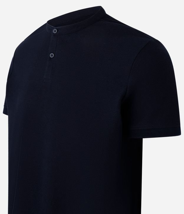 Camisa Polo Slim en Piquet Texturizado con Cuello Polo 8