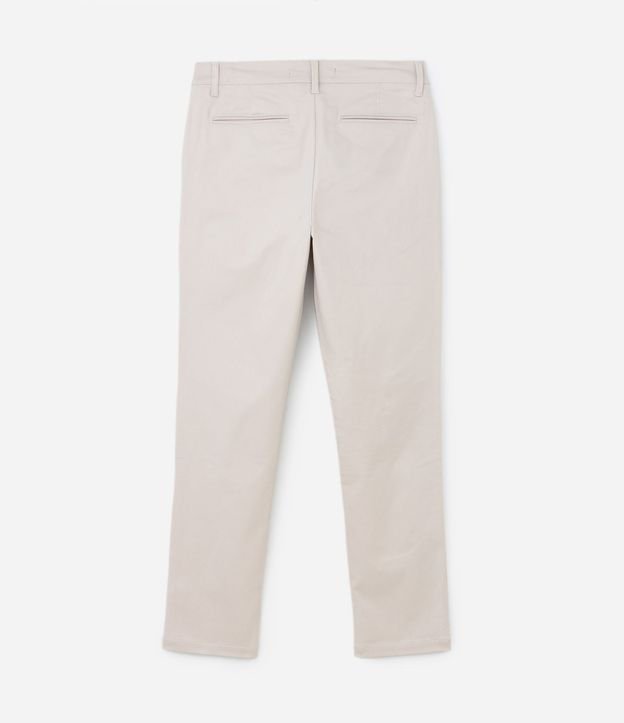 Pantalón Slim en Sarga Sastrería con Bolsillos 8