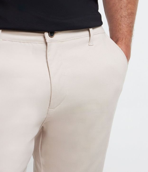 Pantalón Slim en Sarga Sastrería con Bolsillos 5