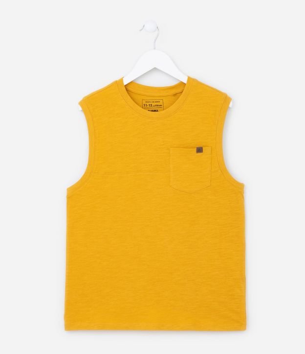 Musculosa Infantil en Flamé con Bolsillo - Talle 5 a 14 años 2