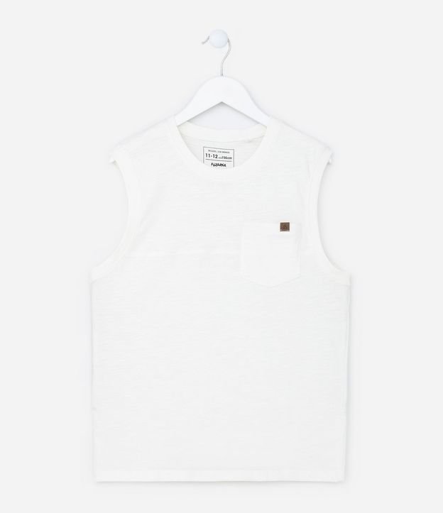Musculosa Infantil en Flamé con Bolsillo - Talle 5 a 14 años