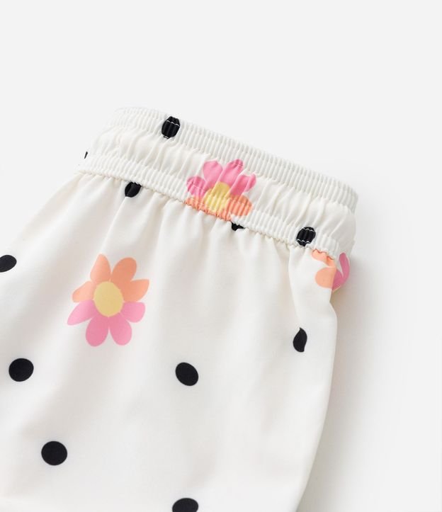 Short Infantil con Volado y Estampa de Flores - Talle 1 a 5 años 5