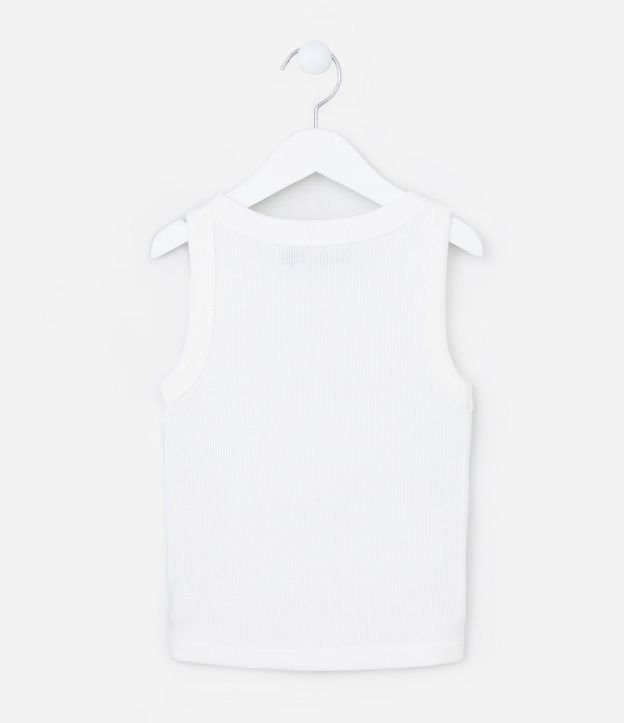 Musculosa Cropped Infantil en Rib - Talle 5 a 14 años 3